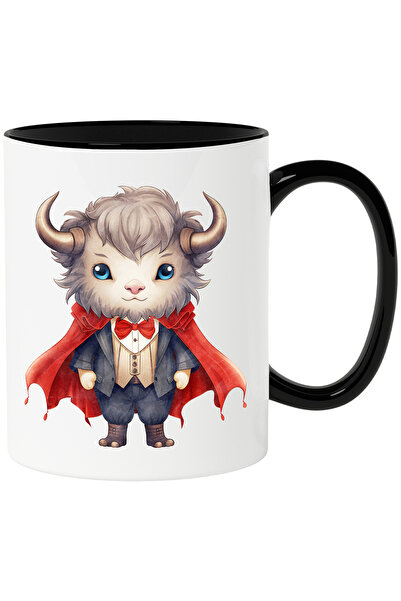 StoryGift Romania Cana cu un zimbru deghizat in vampirul Dracula | ilustratie...