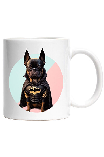 StoryGift Romania Cana cu Portret Caine Supererou, Caine in Custom de Batman,...