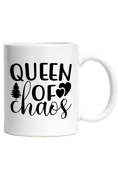 StoryGift Romania Cana cu inimioare si textul "Queen of chaos" - regina haosu...