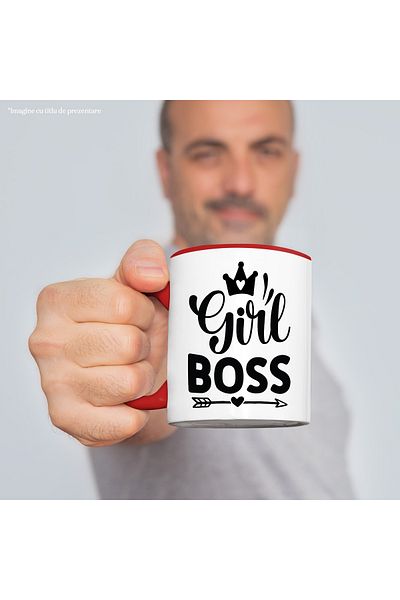 StoryGift Romania Mug with a royal crown and hearts for the patroness girls - rich business with, With,STG