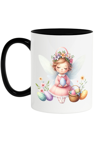 StoryGift Romania Cana cu o fetita cu aripi de zana | tine un ou vopsit in br...