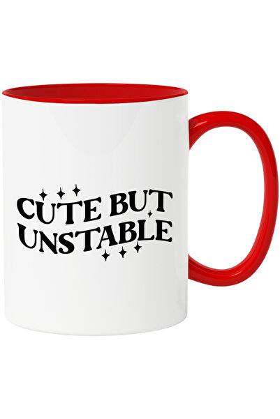 StoryGift Romania Cana cu textul in limba engleza "Cute, but unstable" - drag...