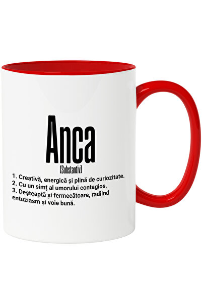StoryGift Romania Cana Cu Numele Anca, si Mesaj Motivational, Creativa, Deste...