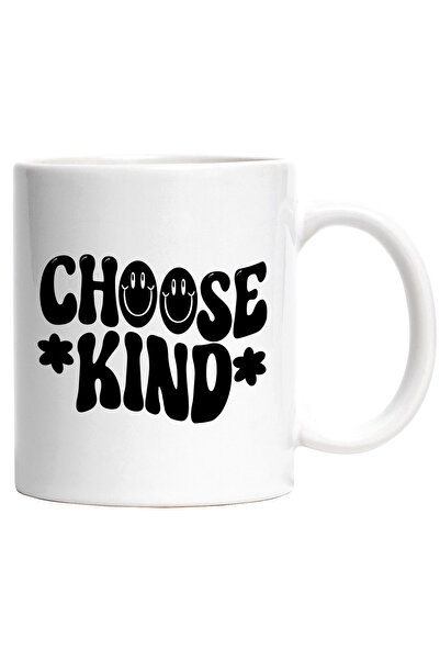 StoryGift Romania Cana cu floricele si textul "Choose kind" - alege binele cu...