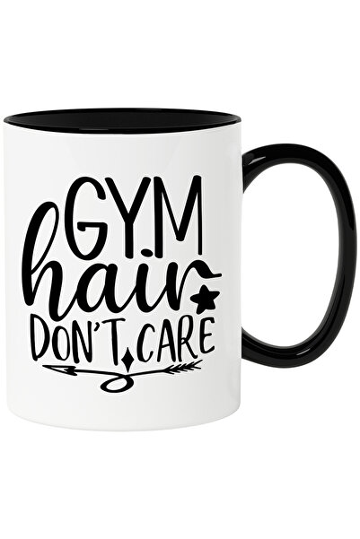 StoryGift Romania Cana cu textul "Gym hair don't care" - sala sport efort cu ...