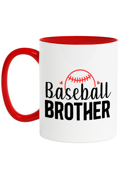 StoryGift Romania Cana cu minge si inimioare cu mesajul "Baseball brother" - ...