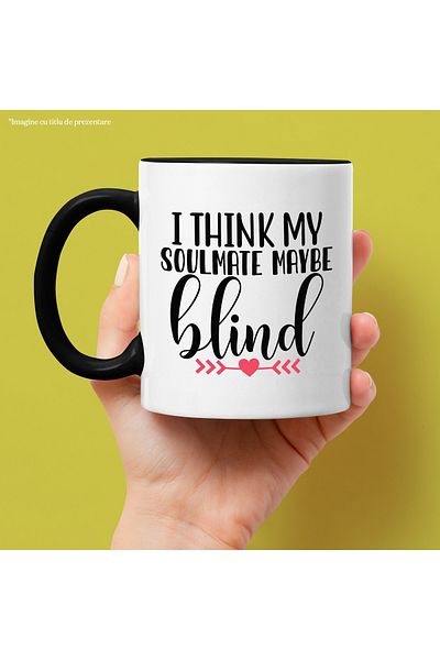 StoryGift Romania Heart mug for those who believe their soulmate may be blind with M, Cu