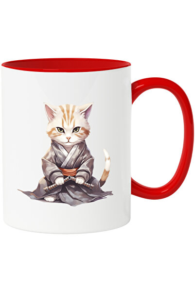 StoryGift Romania Cana cu o pisicuta samurai | ilustratie | Japonia | traditi...