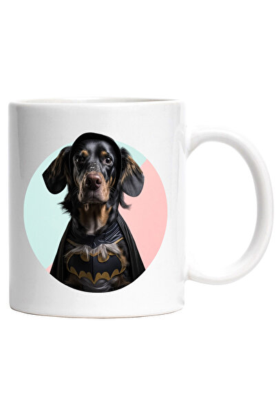 StoryGift Romania Cana cu Portret Caine Supererou, Caine in Custom de Batman,...