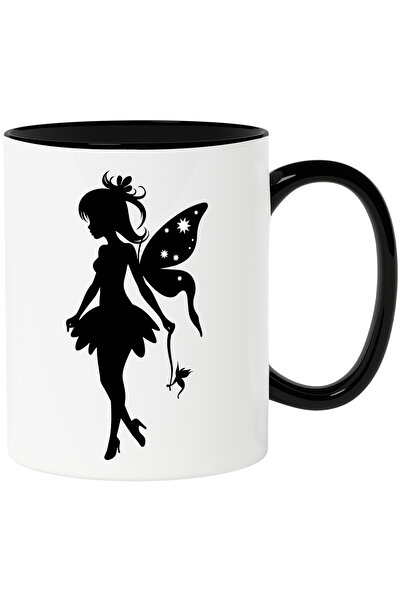 StoryGift Romania Cana pentru fetite cu o mica zana din povesti cu Maner Negr...