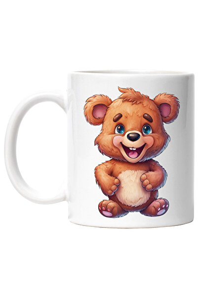 StoryGift Romania Cana cu un ursulet vesel | ilustratie | bucuros | jucaus | ...