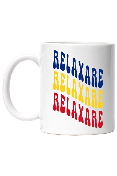 StoryGift Romania Cana Cuvantul Relaxare, in Culorile Steagului Romaniei, Ros...