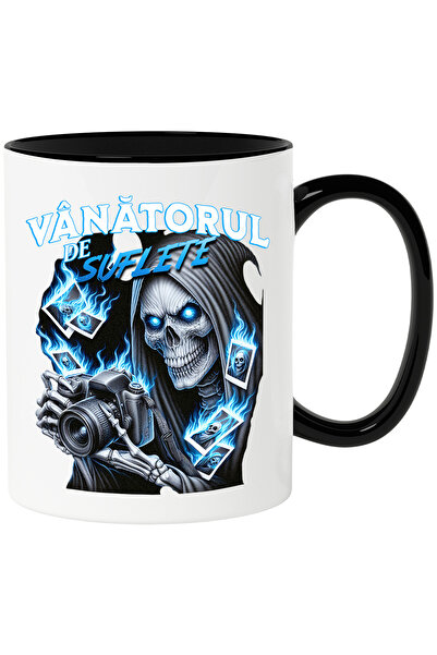 StoryGift Romania Cana vanatorul de selfie, moartea cu apart foto, 330ml, Cer...