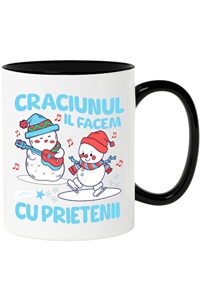 StoryGift Romania Cana cu Oamnei De Zapada Patinaj Si Cantaret La chitara Tex...