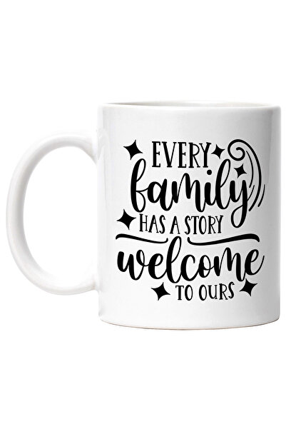 StoryGift Romania Cana cu mesajul "Orice familie are o poveste, bun-venit in ...