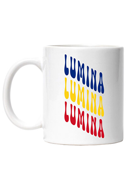 StoryGift Romania Cana Cuvantul Lumina, in Culorile Steagului Romaniei, Rosu,...