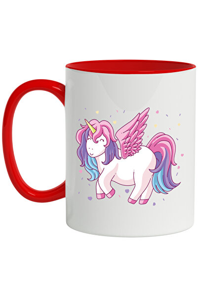 StoryGift Romania Cana Cu Unicorn, Aripi, Fantastic, Inimi, Multicolor 330 ml...