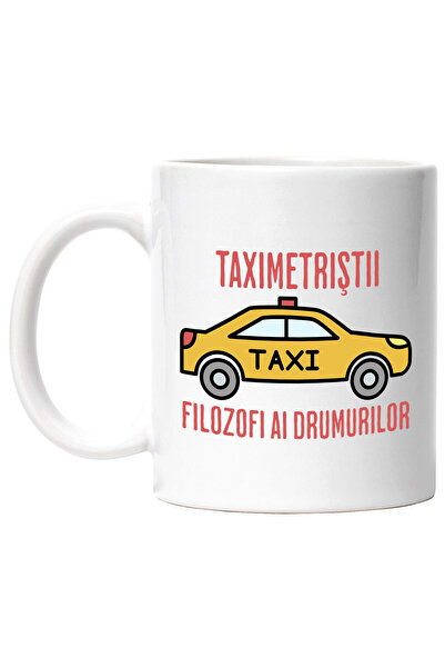 StoryGift Romania Cana Masina taxi text filozofi ai drumurilor, 330ml, Cerami...