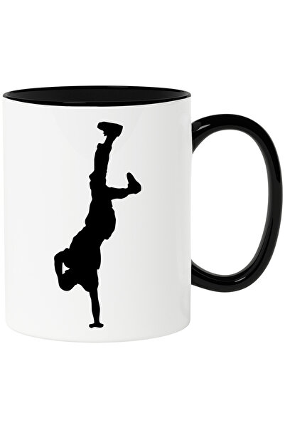 StoryGift Romania Cana cu un dansator care sta intr-o mana cu Maner Negru, Cu...