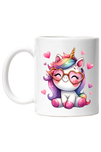 StoryGift Romania Cana cu un unicorn foarte bucuros, ilustratie, imbujorata, ...