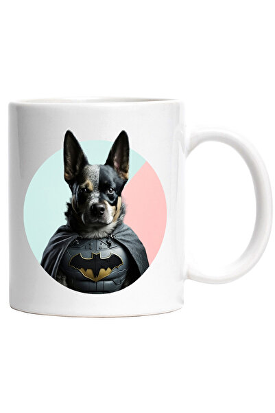 StoryGift Romania Cana cu Portret Caine Supererou, Caine in Custom de Batman,...