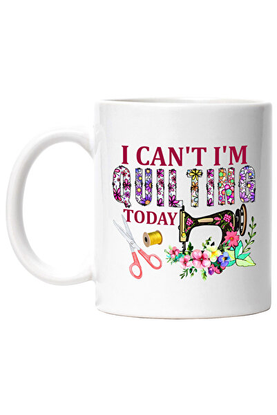StoryGift Romania Cana cu mesajul "I can't, I'm quilting today", masina de cu...