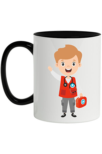 StoryGift Romania Cana Cu Doctor, Paramedic, Vesta, Medicina, Stetoscop, Trus...