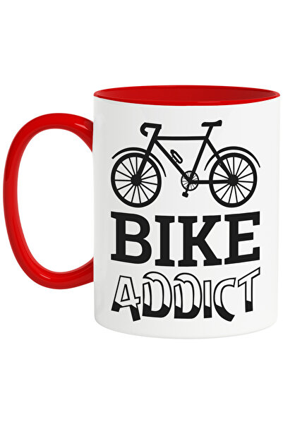 StoryGift Romania Cana cu o bicicleta si textul in engleza "Bike addict" - de...