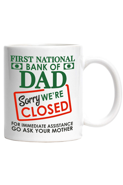 StoryGift Romania Cana Cu Text "Prima Banca Nationala a Tatalui, Scuze e inch...