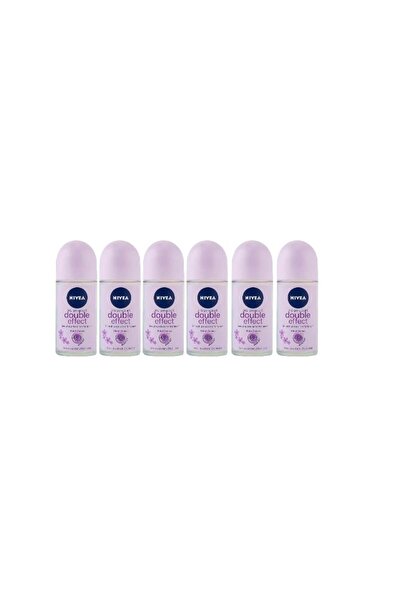 NIVEA Set 6 X Deodorant Roll-on Woman 50ml, Double Effect, Anti-urme Albe