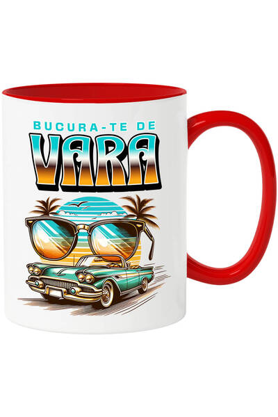 StoryGift Romania Cana cu Masina vintige Ochelari De Soare Pomi Tropicali, Te...