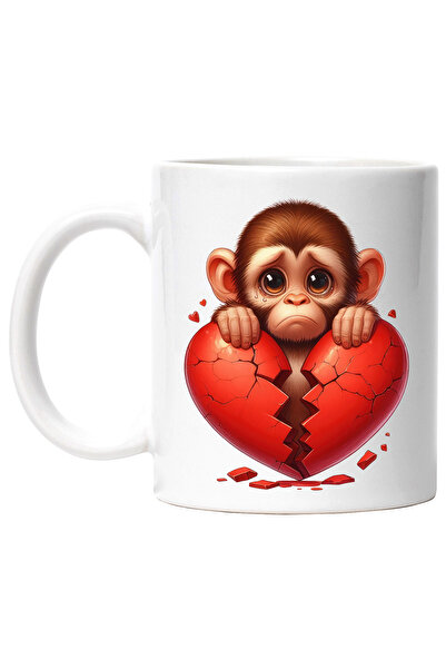 StoryGift Romania Cana cu o maimutica trista, ilustratie, lacrimeaza, dezamag...