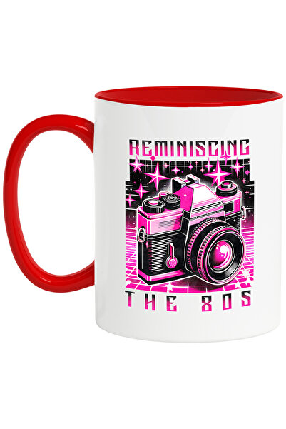 StoryGift Romania Cana cu mesajul "Reminiscing the 80's", ilustratie, stil re...