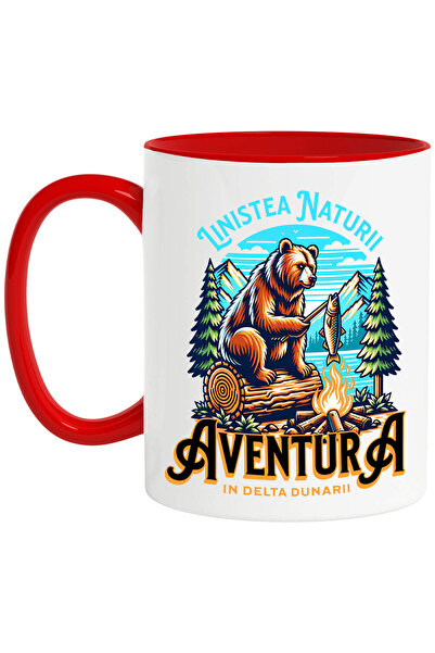 StoryGift Romania Cana cu Urs Brun Maro Foc De Tabara Peste, In Padure Text L...