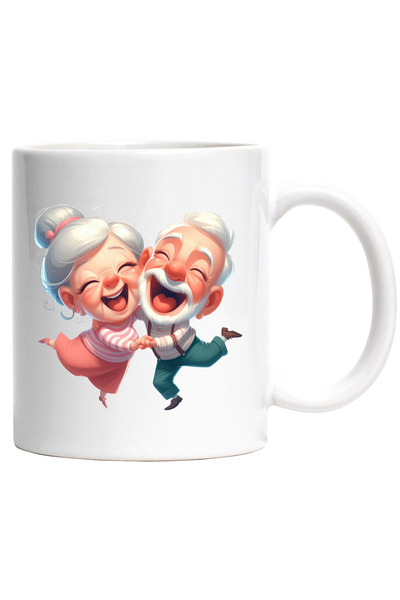 StoryGift Romania Cana cu o bunicuta si un bunic | ilustratie | veseli | se s...