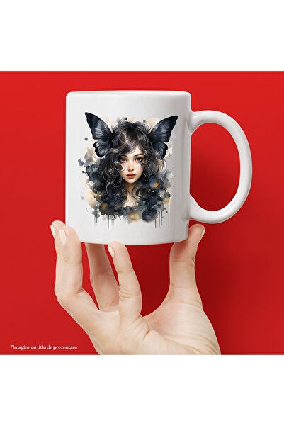 StoryGift Romania Cana cu o fata draguta in natura, ilustratie, abstract, zan...