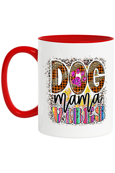 StoryGift Romania Cana cu mesajul "Dog Mama Vibes", caine, animal de companie...