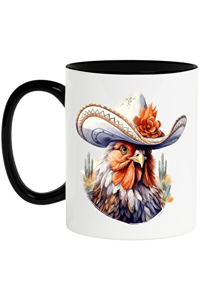 StoryGift Romania Cana cu un cocos cu palarie de cowboy, ilustratie, cactus, ...