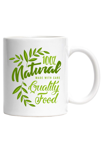 StoryGift Romania Cana Cu Mesaj In Engleza 100% Natural Quality Food, Mancare...