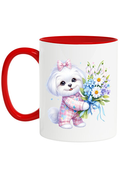 StoryGift Romania Cana cu un catelus alb blanos | ilustratie | bucuros | tine...