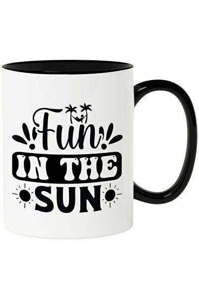 StoryGift Romania Cana cu textul "Fun in the sun" - distractie la soare plaja...