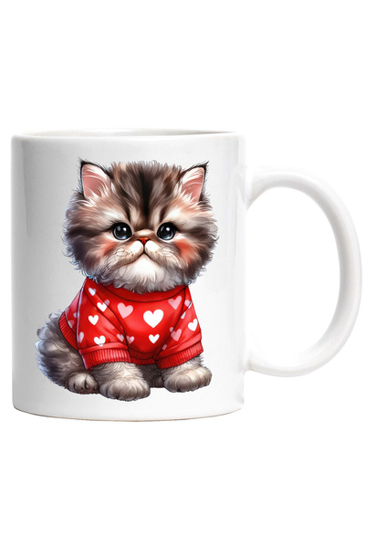 StoryGift Romania Cana cu o pisicuta grasuta si blanoasa | ilustratie | poart...