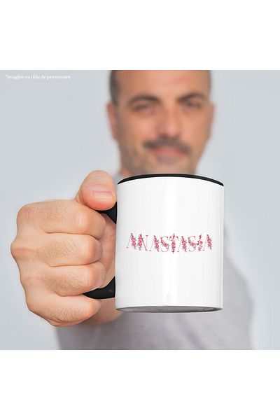 StoryGift Romania Mug With The Name Anastasia, Floral, Colorful, Creative, Beautiful, Unique, 330ml, Ceram, With,STG.
