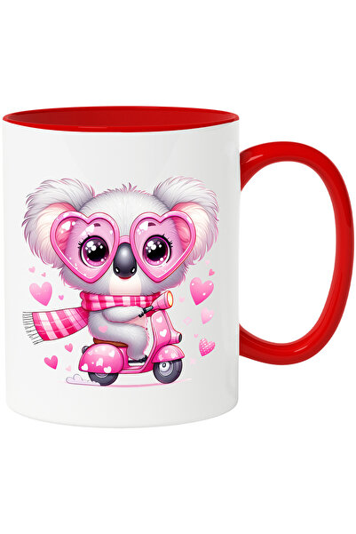 StoryGift Romania Cana cu un ursulet Koala care se plimba cu un scuter | inim...