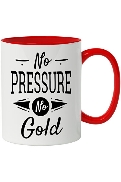 StoryGift Romania Cana Cu Mesaj In Engleza No Pressure No Gold, Presiune, Aur...