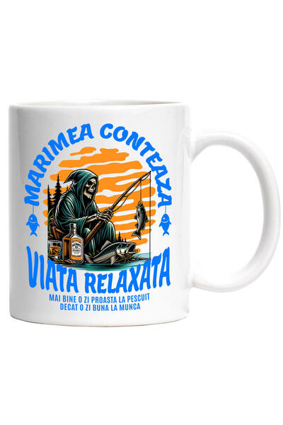 StoryGift Romania Cana cu Moarte Vesela Cu Undita Si Captura Sticla Alcool wh...