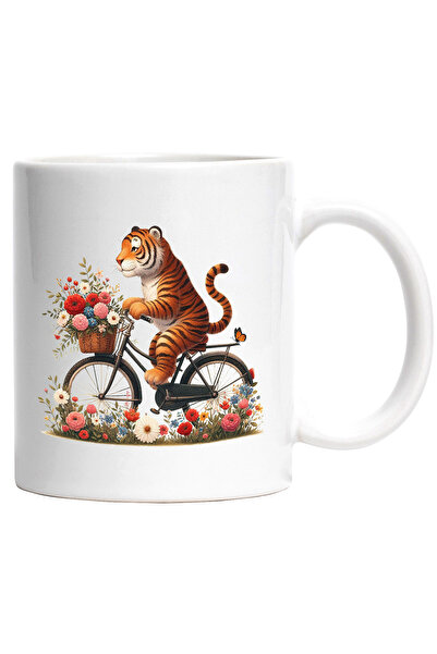 StoryGift Romania Cana cu un tigru care merge cu bicicleta | ilustratie | pli...