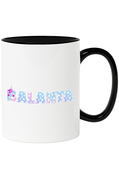 StoryGift Romania Cana Cu Numele Balanta, Unicorn, Printesa, Fairytale, Dragut, 330ml, Ceramica cu, Cu Maner Negru