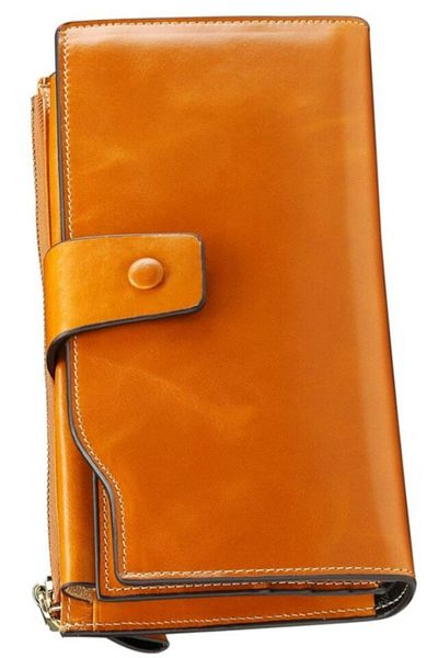 OEM Women's wallet, Vienod, With RFID blocking, Genuine leather, 19x10x3 cm, Brown