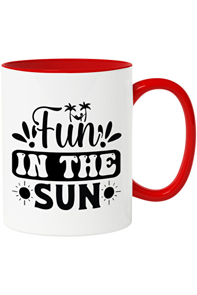 StoryGift Romania Cana cu textul "Fun in the sun" - distractie la soare plaja...